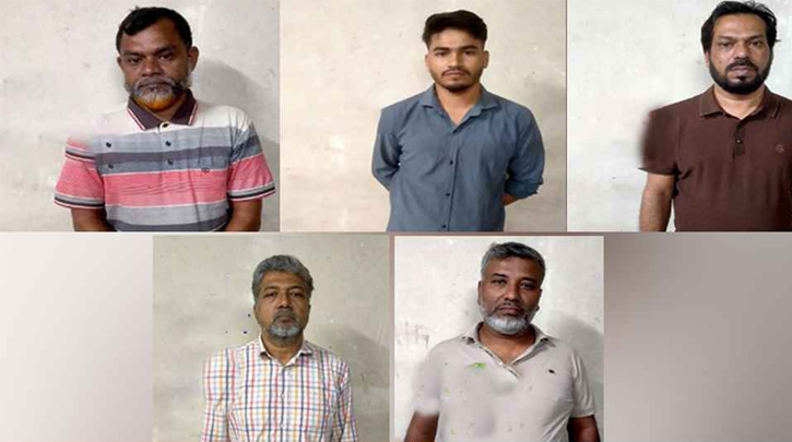 ঢাকায় আওয়ামী লীগের আরও ৫ নেতাকর্মী আটক