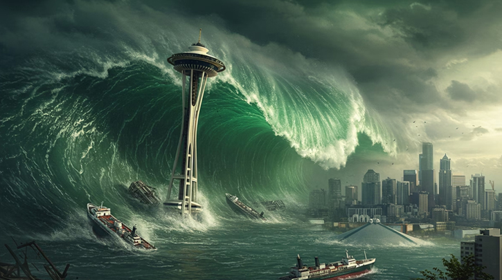 চোখ রাঙাচ্ছে মেগা সুনামি, হুমকির মুখে যুক্তরাষ্ট্রের তিন রাজ্য