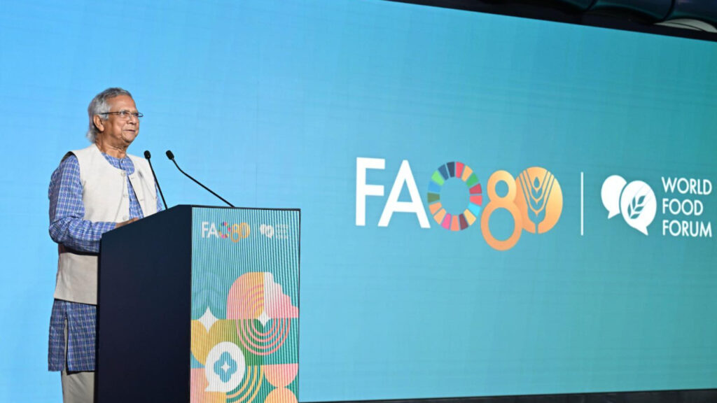 ক্ষুধা অভাবের কারণে হয় না, এটি অর্থনৈতিক ব্যবস্থার ব্যর্থতা : ড. ইউনূস