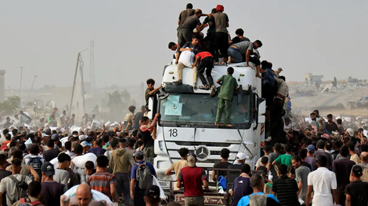 গাজায় ত্রাণ প্রবেশে নিষেধাজ্ঞা জারি করলো ইসরায়েল