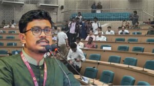 হলের নাম পরিবর্তন নিয়ে ডাকসু নেতাদের সিনেট ওয়াকআউট
